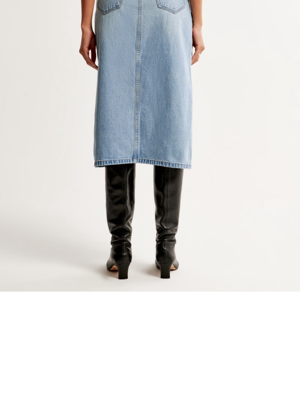 Abercrombie & fitch Denim Midi Skirt - Picture 4 of 12